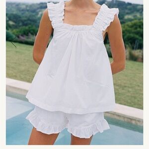 Nicolette Sleep Set - White Washed Cotton